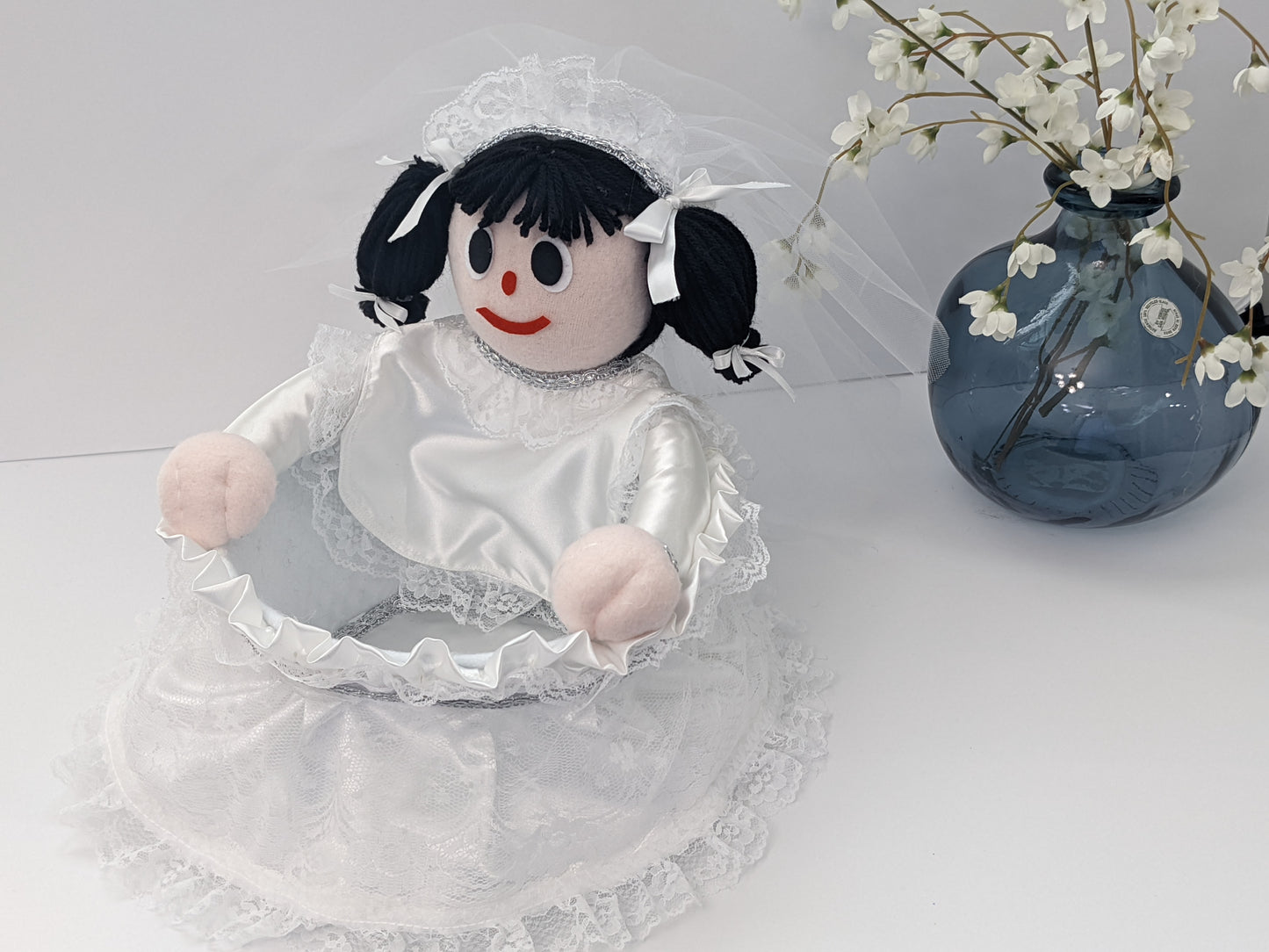 Extra Large Decorative Basket Bride 0001 by Luna Marie Designs Side