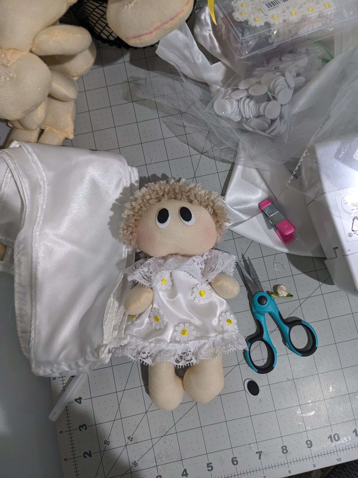 Key Chain Handmade Rag Doll Angel Boy