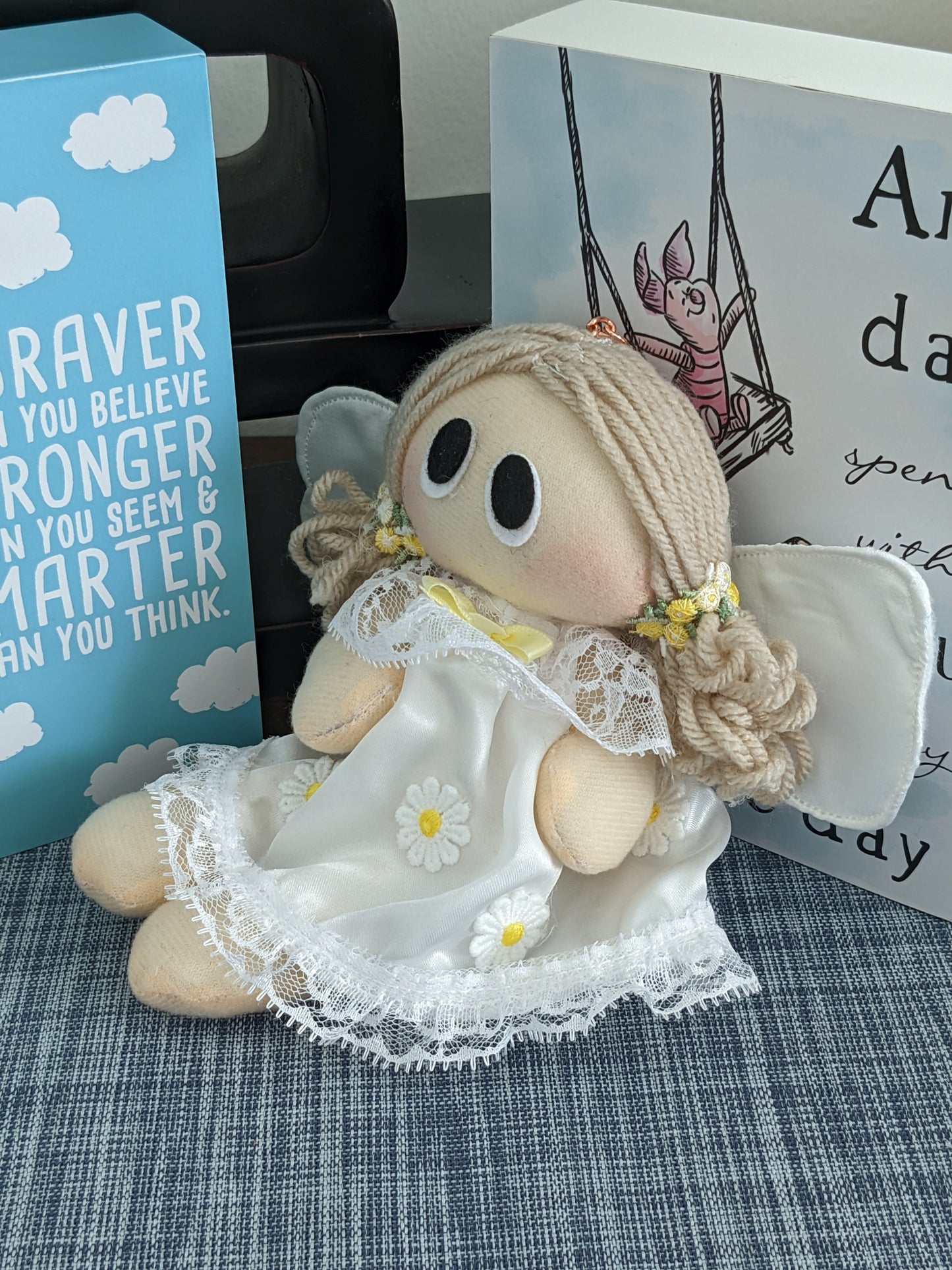 Key Chain Handmade Rag Doll Angel -Girl