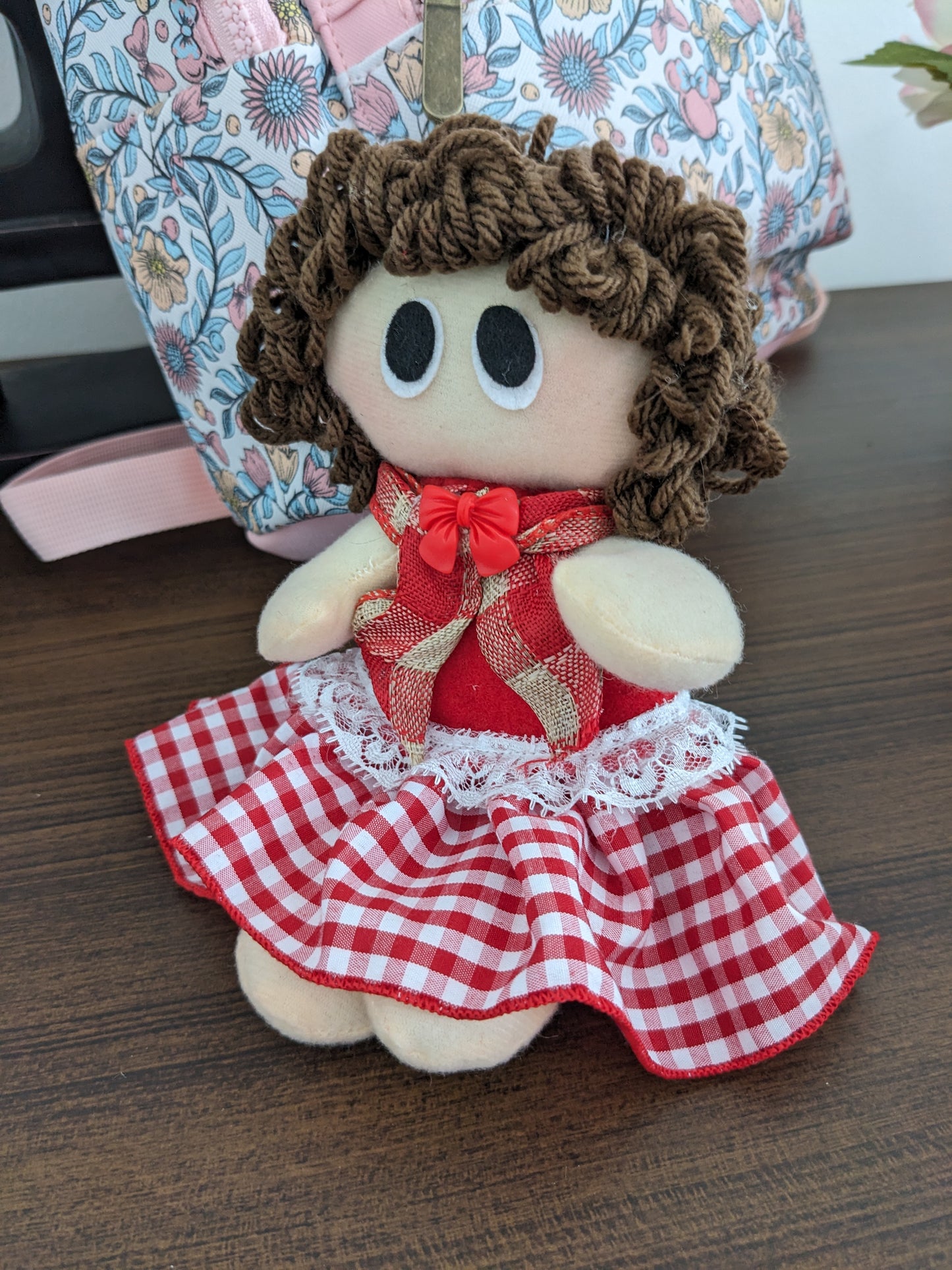 Key Chain Handmade Rag Doll - Betty -