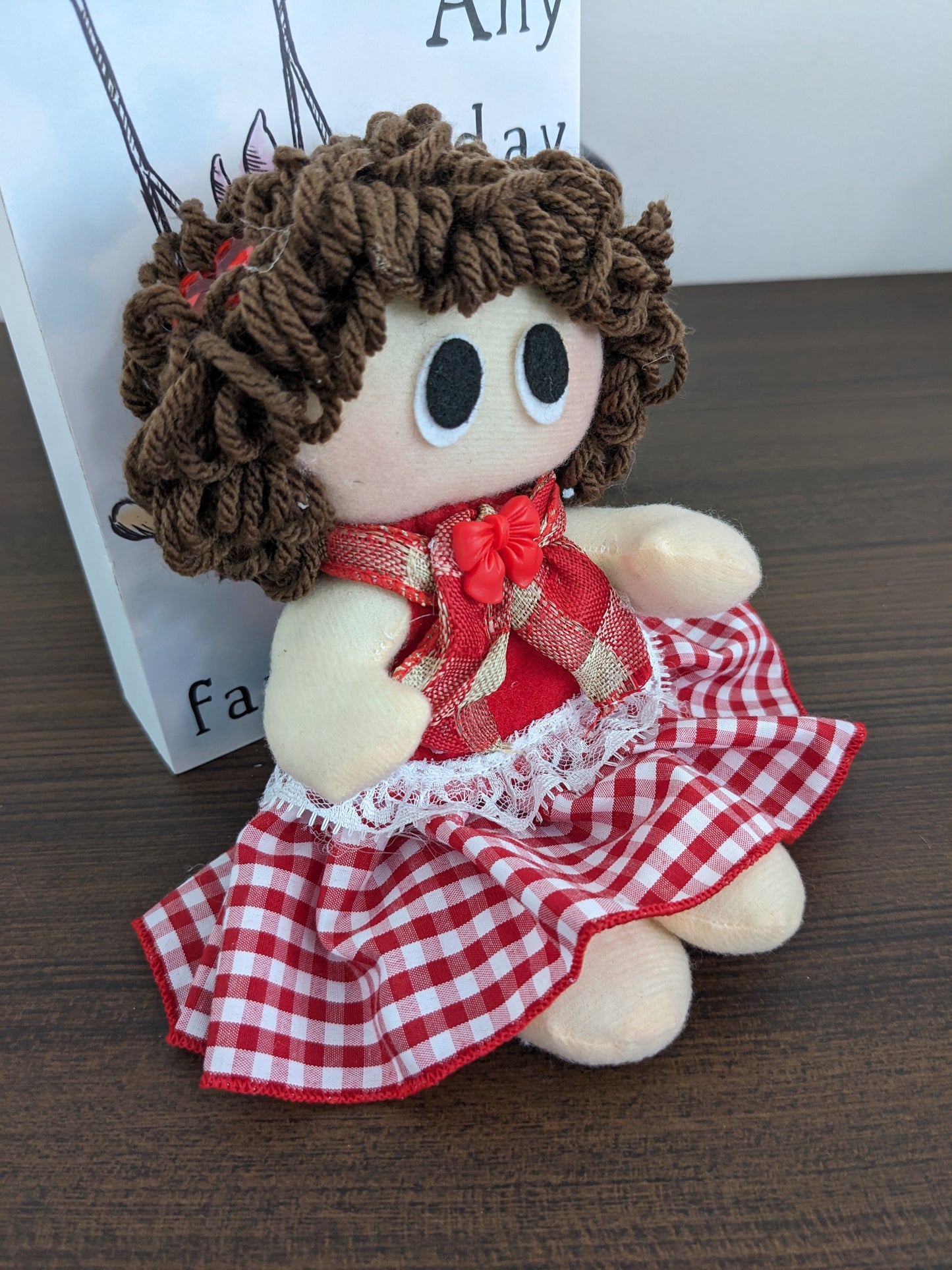 Key Chain Handmade Rag Doll - Betty -