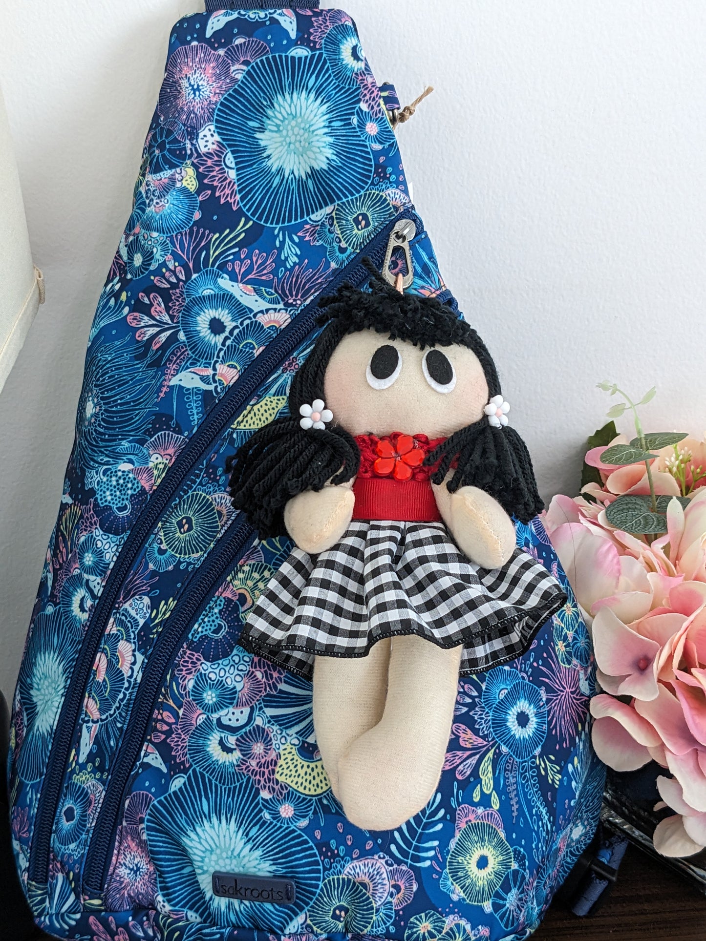 Key Chain Handmade Rag Doll - Loren -