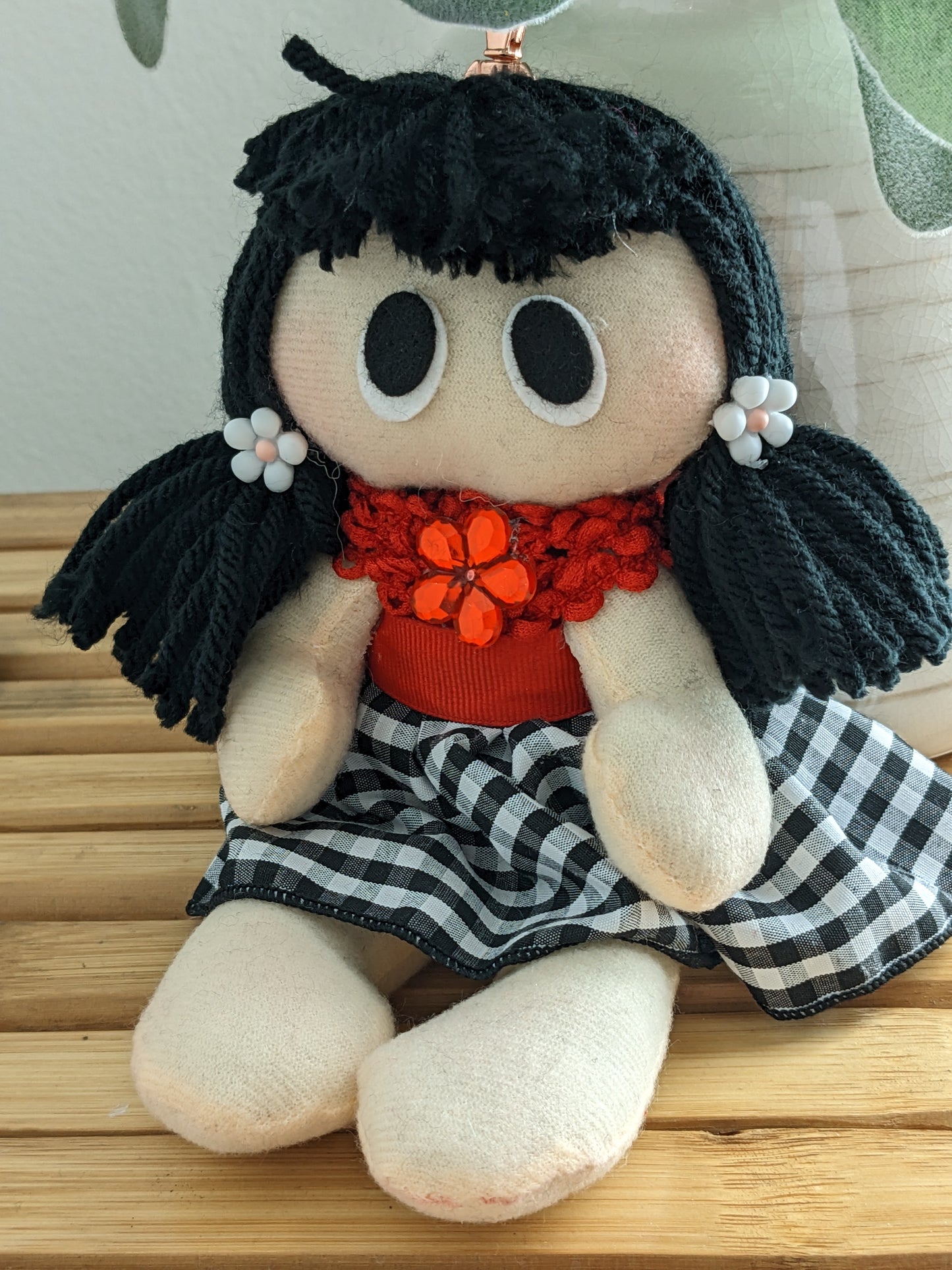 Key Chain Handmade Rag Doll - Loren -