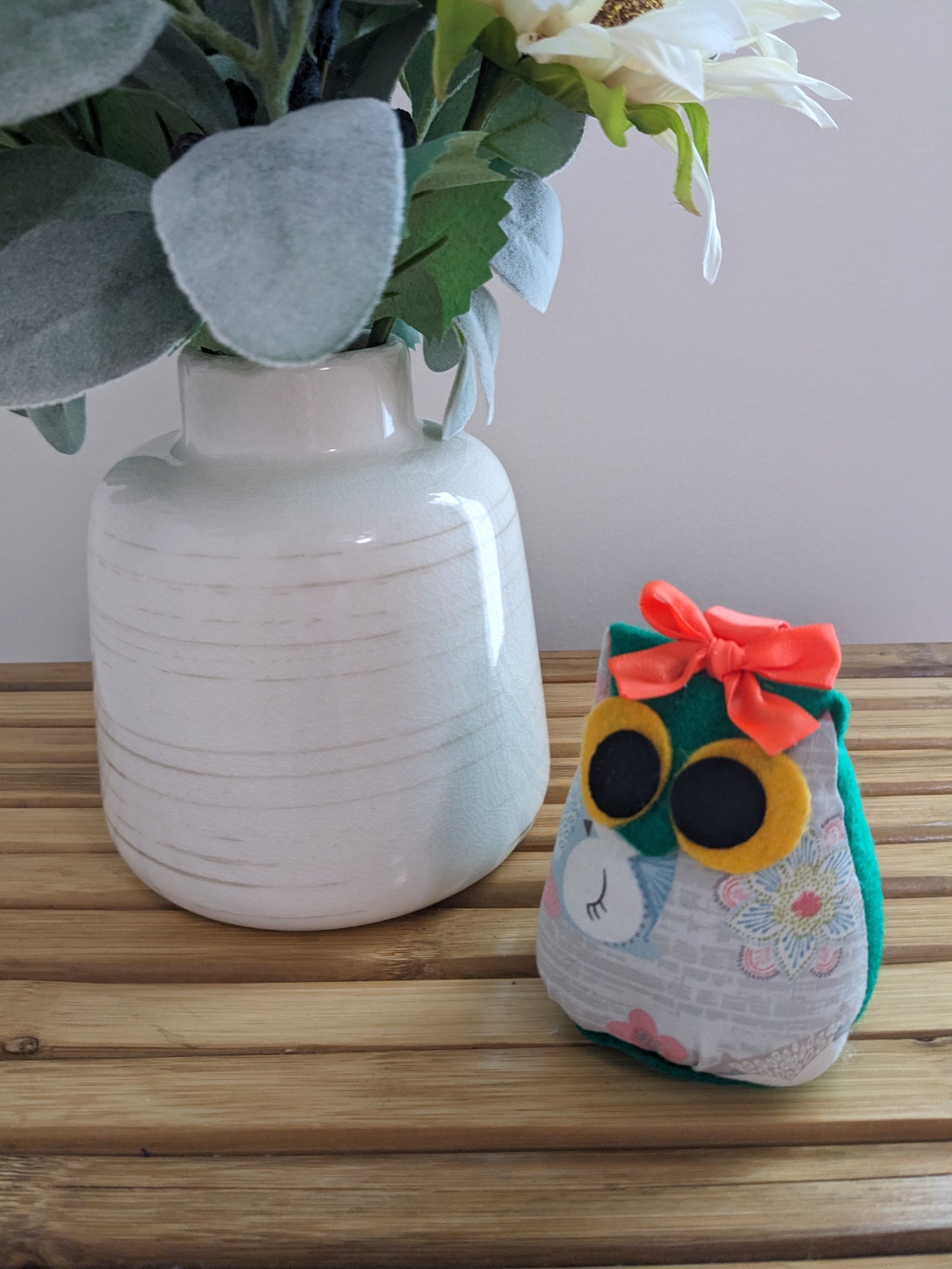 Key Chain Handmade Owl - Ollie - 003