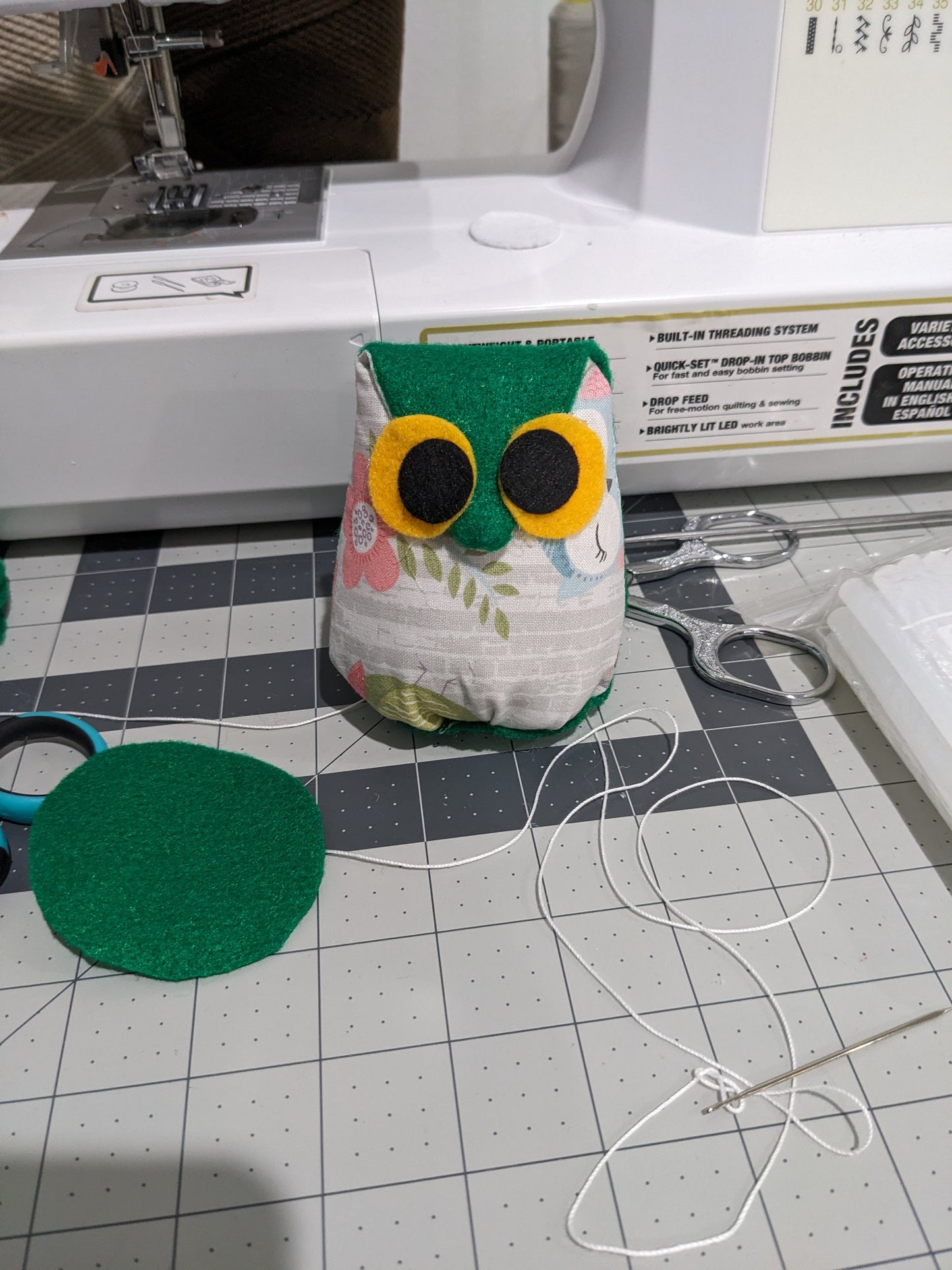 Key Chain Handmade Owl - Ollie - 003