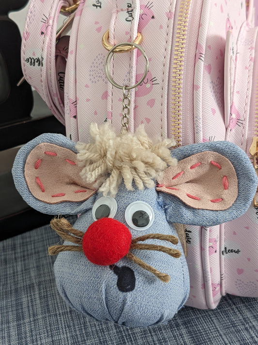 Key Chain Handmade Tullie Mouse - 004